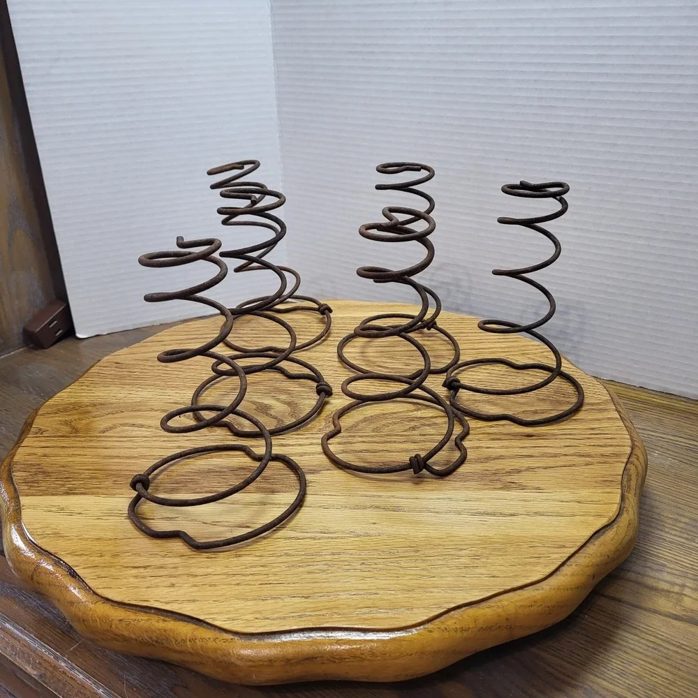 VTG Rusty Cyclone Tornado Metal Coil Old Bed Springs Lot Of 6 Pc. 7